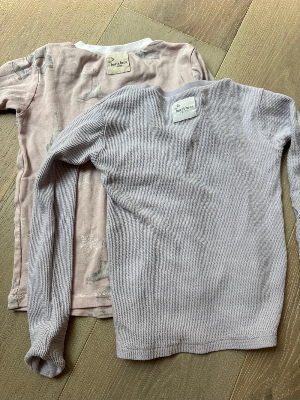 Girls' Two-Piece Pajama Sets in Dusty Pink & Light Mauve